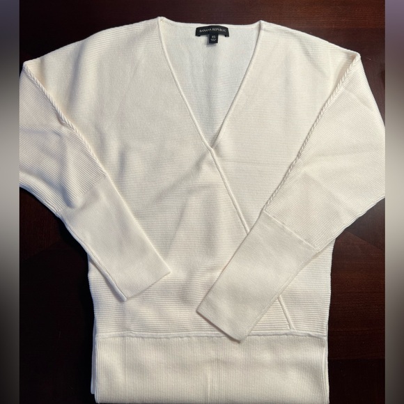 NWOT Rina Wrap Front Dress BLACK Banana Republic Sz XS - Picture 2 of 7